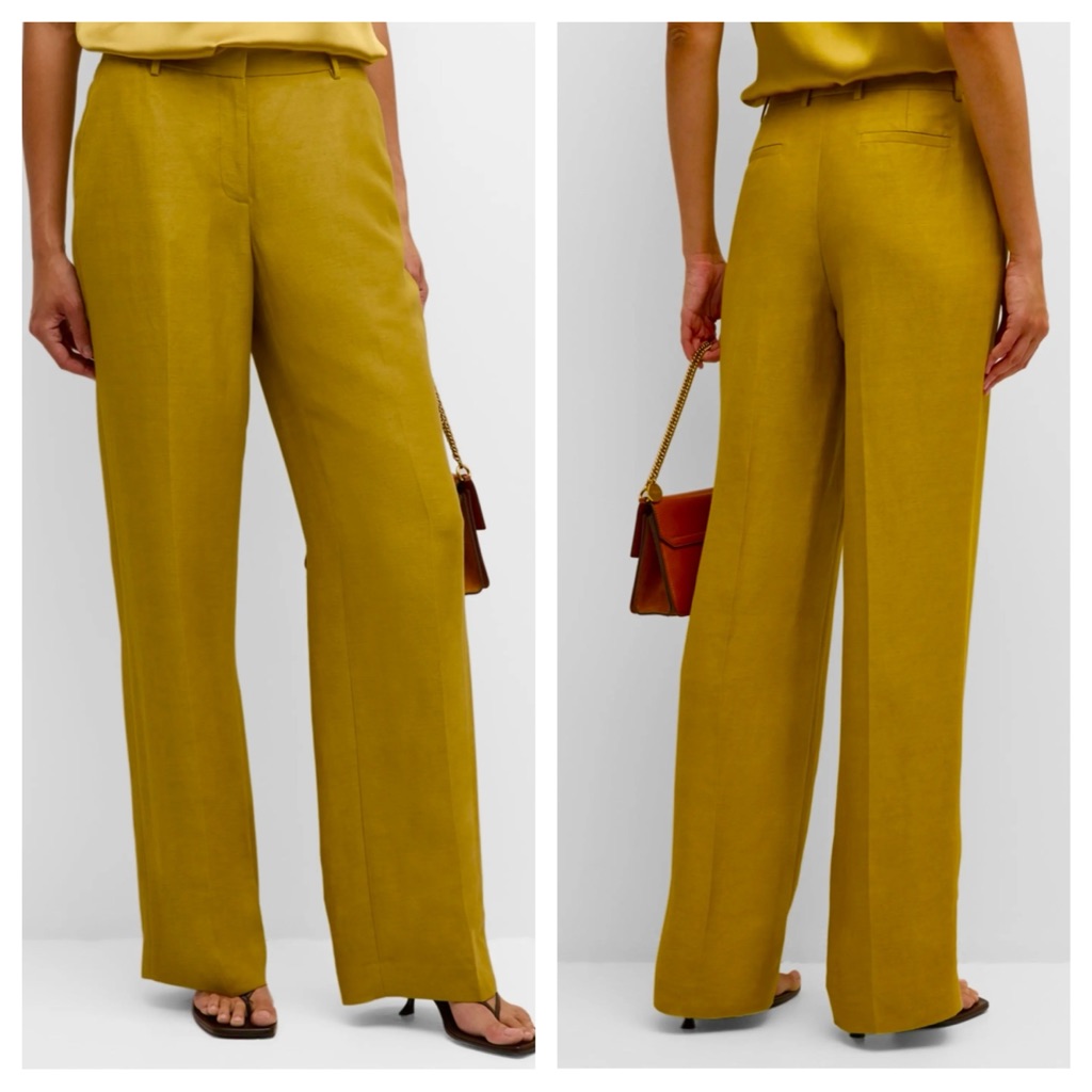 Mustard Trouser Pants By Nicole Miller Are In Like New Condition. Plus Size 14